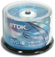 Диск TDK DVD-R 16x Photo Print 50 шт