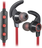 Беспроводная гарнитура OutFit B725 черный+красный, Bluetooth DEFENDER