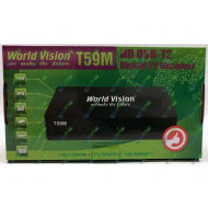 Ресивер DVB-T2 T59М: пластик, HDMI, RCA, USB, внешний БП World Vision (1/20)