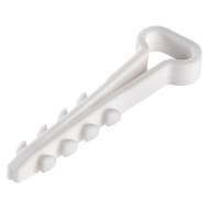 Дюбель-хомут для плоского кабеля 5x10 мм бел (100шт) (SBE-CJF-10-w)  Smartbuy 