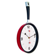 Часы 2543-007 корпус красный с черным "Сковорода"