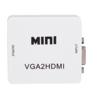 Конвертер MINI переходник VGA2HDMI в коробке, белые