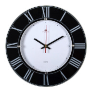 Часы 3232-1021В корпус черный "Классика с римскими цифрами"