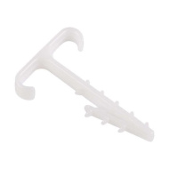 Дюбель-хомут (скоба) Т-образный для двух плоских кабелей 2х12 КФ (в уп 100шт) REXANT