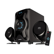 Perfeo колонки 2.1 "SHUTTLE", мощн 16W+6W*2, Bluetooth, AUX, FM, USB/SD, ПДУ, чёрн (PF-3670)