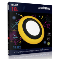 Встраиваемый  свет. с подсветкой DLB Smartbuy-18w/6500K+O/IP20 SBL-DLB-18-65K-O
