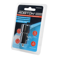 Адаптер/блок питания автомобильный ROBITON USB2100/Auto 2100мА с USB входом (12-24V) BL1