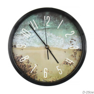 Часы 381-31 диаметр 25см, корпус черный