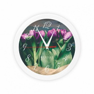 Часы П1-7/7-254 Фиолетовые тюльпаны