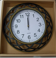 Часы арт 6881-S черные с золотом