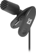 Микрофон компьютерный MIC-109 черный, на прищепке, 1,8 м DEFENDER