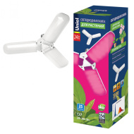 Лампа Uniel LED-P65-24W/SPSB/E27/FR/P3 PLP32WH светод для растений. Форма "P" лепестковая, матовая. 
