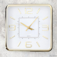 Часы WS-5733A квадратные 30х30 см, корпус золото