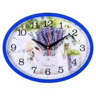 Часы 2720-114 корпус синий овал "Happy life"