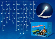 Бахрома LED, ULD-B3010-200/SWK BLUE IP67, контролллер, 200 ламп, 3 м, синий, Uniel