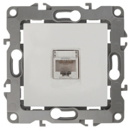12-01 Розетка RJ45 ЭРА, 12-3107-01, белая