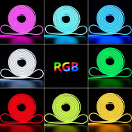 Огонек OG-LDL47 RGB LED лента неоновая 5м (SMD2835, IP65, 12В) 