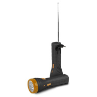 Фонарь Трофи TА12+FM-радио 9LED, карт.
