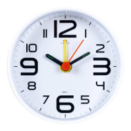 Будильник В7-001W корпус белый "Классика"