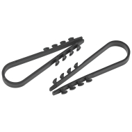 Дюбель хомут ЭРА NO-224-228 для плоского кабеля 5-8 мм белый (100 штук)