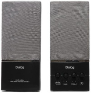 Акуст колонки AM-12B Dialog 2*5W RMS черн.
