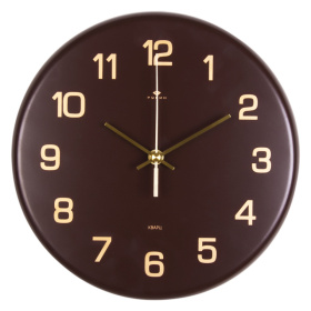 Часы 2626-003 корпус коричневый из металла "Классика"