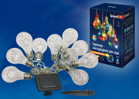 Садовая гирлянда Uniel Лампочки USL-S-126/PT4000 BULBS, солн. батарея. 
