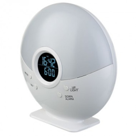 Perfeo Часы-ночник-радио "Night", белый,  (PF-S523G)