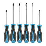 Набор отверток 6 штук, шлицевые и крестовые, намагниченный наконечник, CR-V,Smartbuy Tools