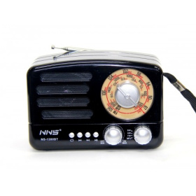 Радиоприемник Ретро NNS NS-1380BT+Bluetooth+USB+SD+аккумулятор