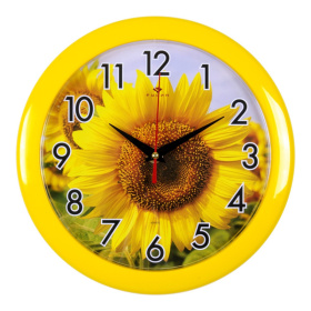 Часы 2323-177 корпус желтый "Подсолнух"