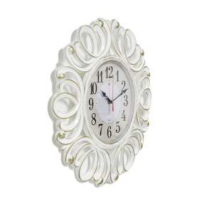 Часы 4522-001 корпус ажурный белый с золотом