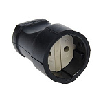 Розетка переносная с зазем. 16А прорезиненная 