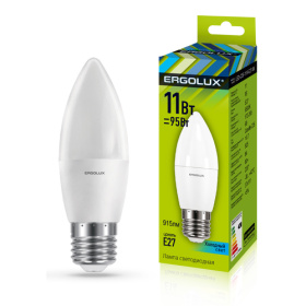 Лампа Ergolux LED-C35-11W-E27-4K