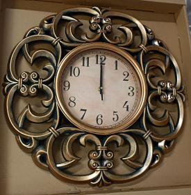 Часы арт 6893G ажур бронза