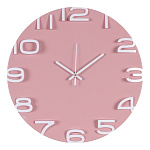 Часы 3430-003 корпус розовый с белым 