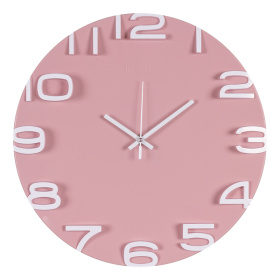 Часы 3430-003 корпус розовый с белым "Классика" 