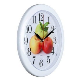 Часы 2323-11 корпус белый "Яблоки" 