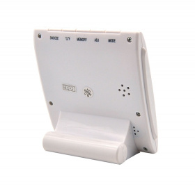 Часы будильник VST-7090S БЕЛЫЕ (температура, влажность)