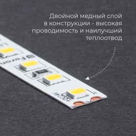 Лента светодиодная 180SMD(2835)/5м 16Вт/м 24V 5000*10*1.22мм 6000К, LS502 FERON