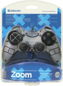 Проводной геймпад Zoom USB Xinput, 10 кнопок, 2 стика DEFENDER