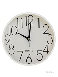 Часы настенные 25 см белые / 6053Т6 