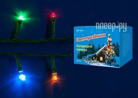 Гирлянда LED, ULD-S0280-020/DGA MULTI IP20, контроллер, 20 светодиодов, 2,8 м, RGB, Uniel