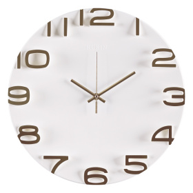 Часы 3430-001 корпус белый с золотом "Классика" 