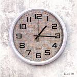 Часы 532-1 диаметр 30см, корпус белый