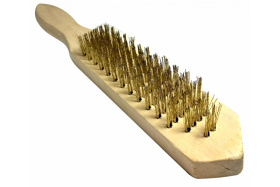 Щетка металл. с дерев. ручкой 6-и рядная FALCO /656-066