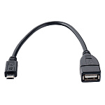 Кабель Perfeo USB 2.0 А розетка -Мicro USB вилка(OTG) дл. 0.2м U4202