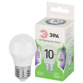 Лампа светод. ЭРА GREEN LINE LED P45-10W-865-E27 GL E27