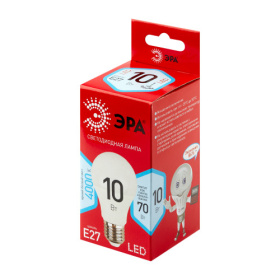 Лампа ЭРА RED LINE LED A60-10W-840-E27 R Е27 / E27 10 Вт груша нейтральный белый свет