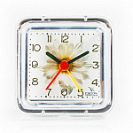 Будильник Б1-007 ВЕГА Белый цветок